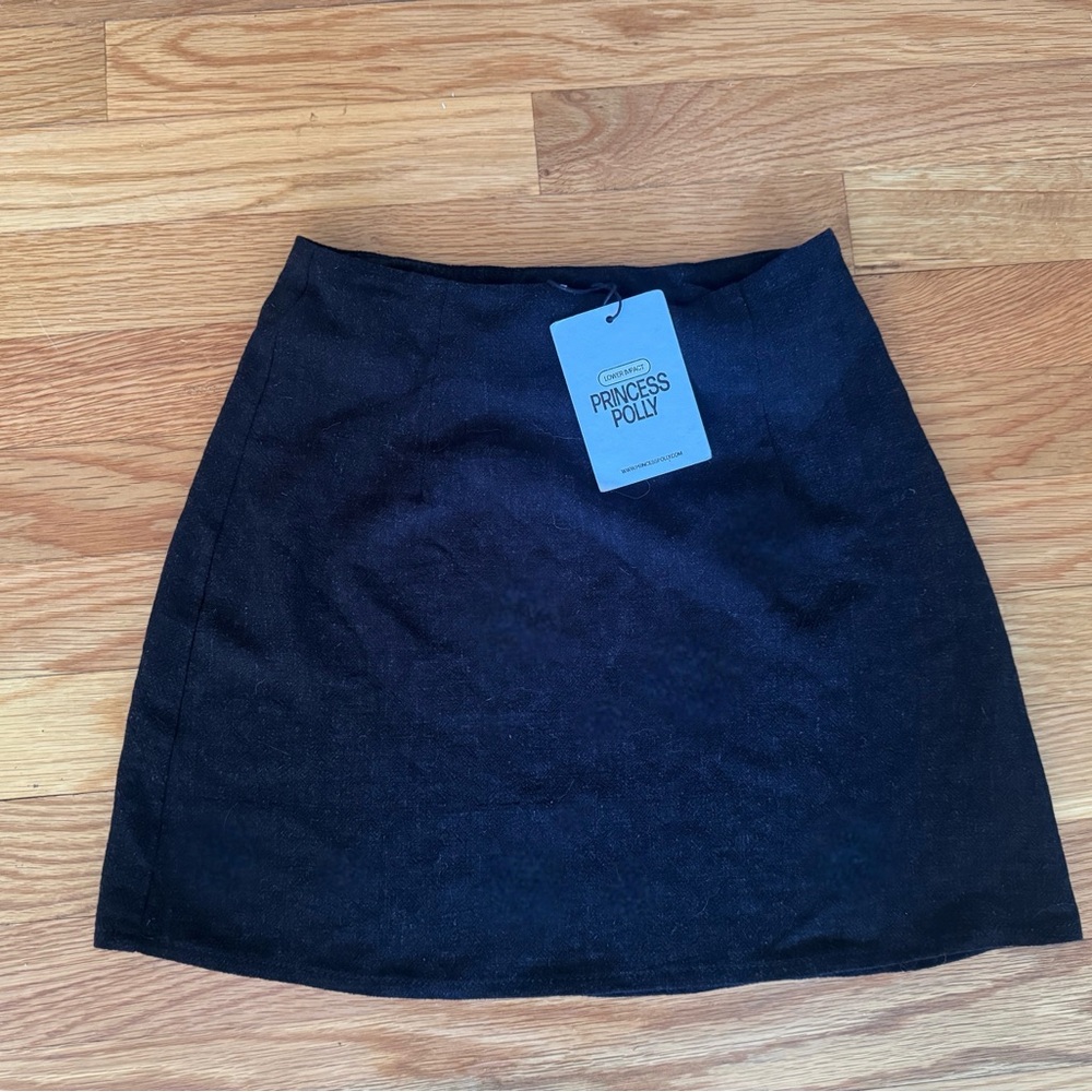 NWT Princess Polly Black Selby Skirt